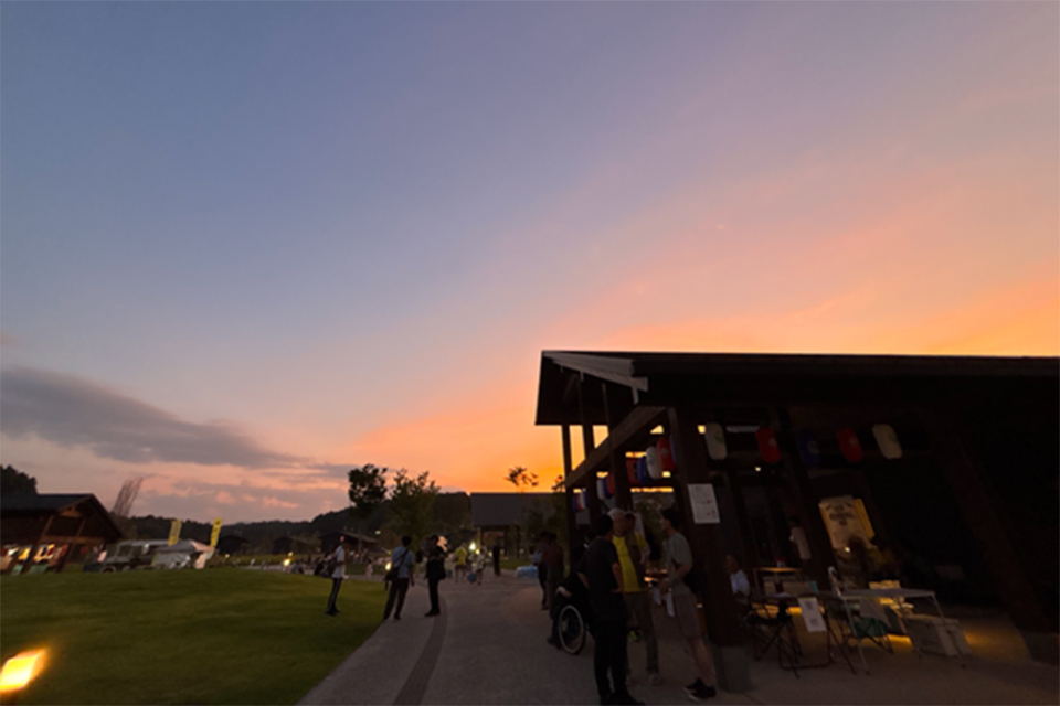 双葉町の夕暮れ